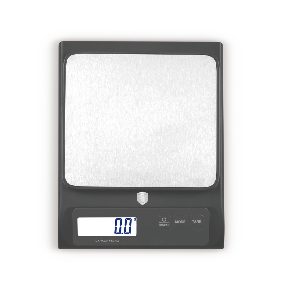 BERLINGERHAUS Kuchyňská váha digitální 6 kg Antracit collection BH-9920