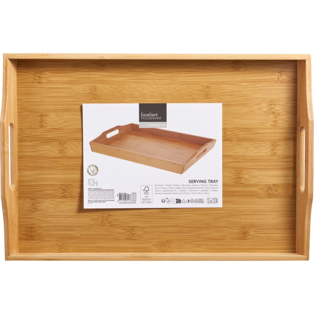 EXCELLENT HOUSEWARE Podnos servírovací bambus 43x29 cm KO-BA2000100