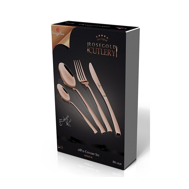 BERLINGERHAUS Sada príborov 16 ks nerez mirror Rosegold Metallic Line BH-2638
