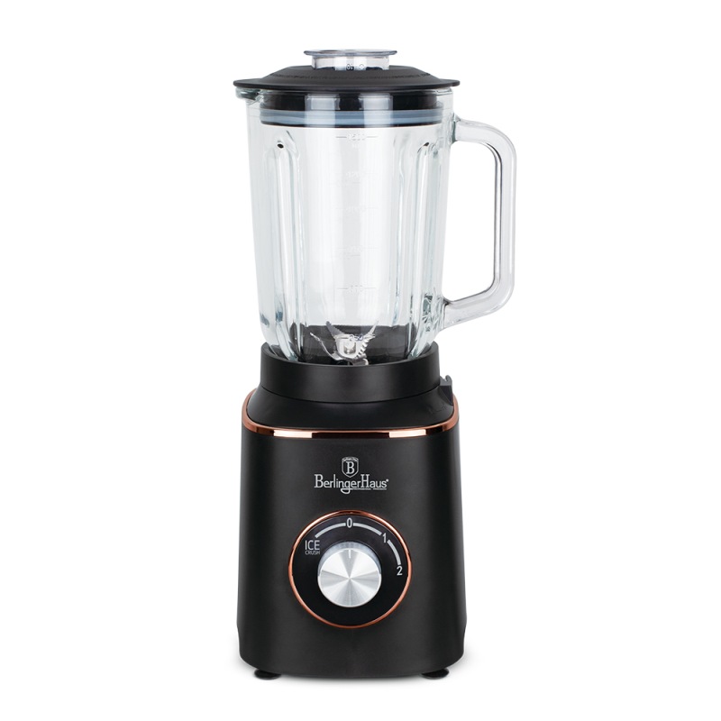 BERLINGERHAUS Stolný mixér 1000 W Black Rose Collection so sklenenou nádobou 1,5 l BH-9449