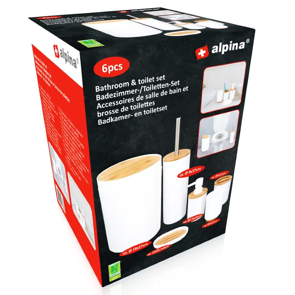 ALPINA Doplňky do koupelny a wc sada 6 ks ED-212686 - thumb (5)