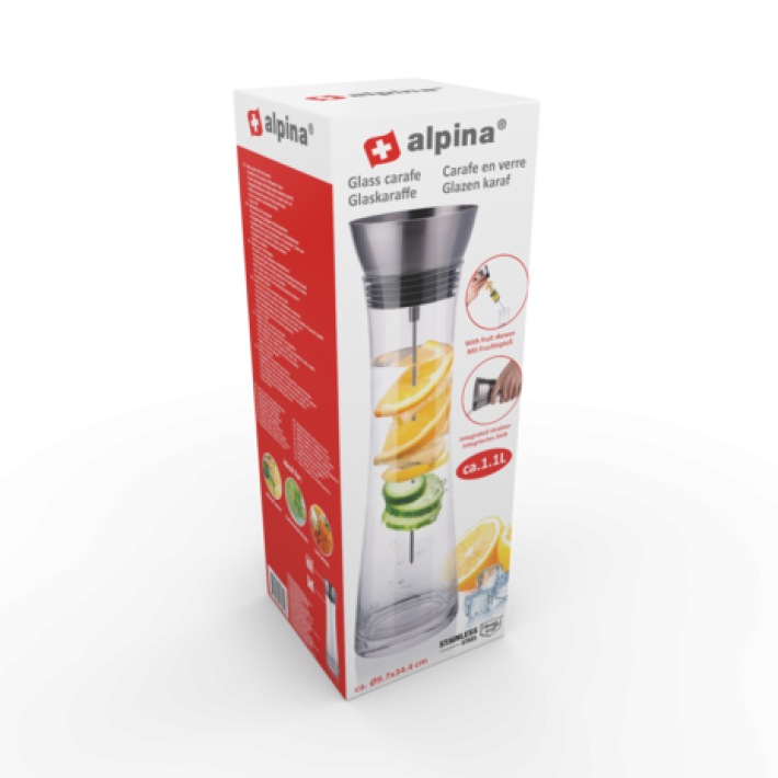 ALPINA Karafa s napichovátkem na ovoce 1l ED-201854 - thumb (1)