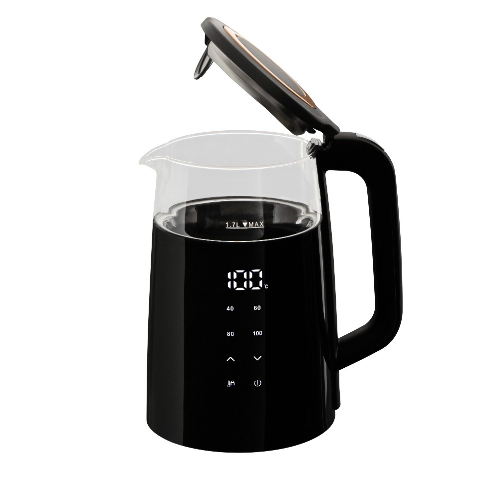 BERLINGERHAUS Rychlovarná konvice s regulací teploty digitální 1,7 l Black Rose Collection BH-9477 - thumb (2)