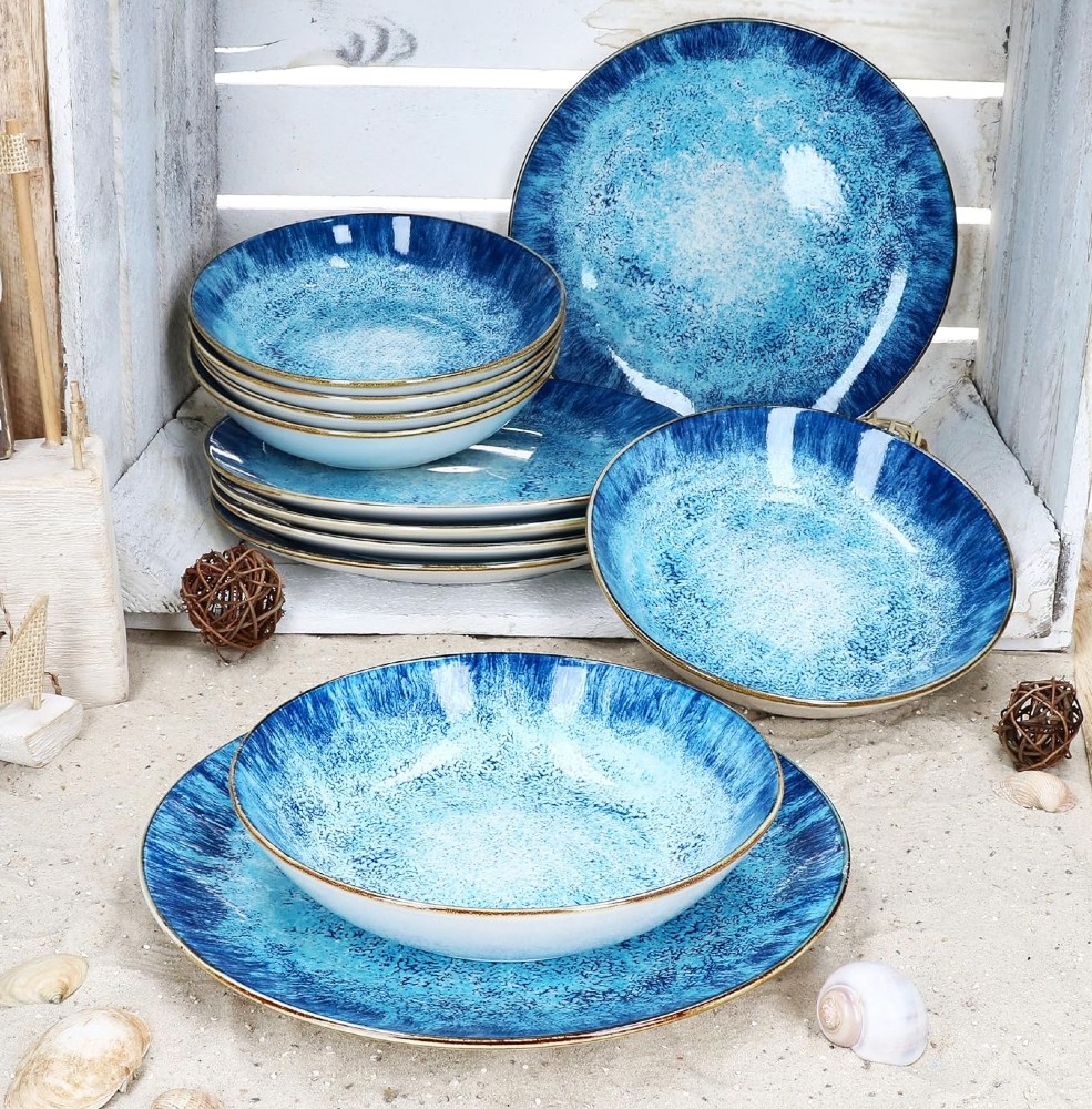 HIT Dezertní talíře sada 6 ks porcelán 19 cm OCEAN HT-24324269 - thumb (7)