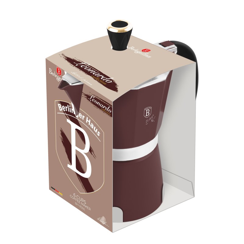 BERLINGERHAUS Konvice na espresso 6 šálků Leonardo Collection BH-8566