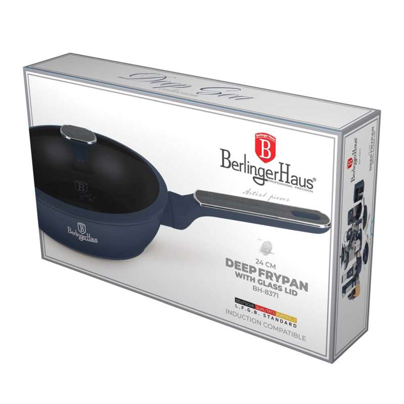 BERLINGERHAUS Pánev hluboká s poklicí 24 cm Deep Sea Collection BH-8371
