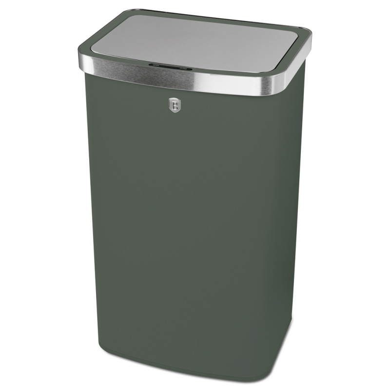 BERLINGERHAUS Koš odpadkový se senzorovým otvíráním 60 l Matte Green Collection BH-9797