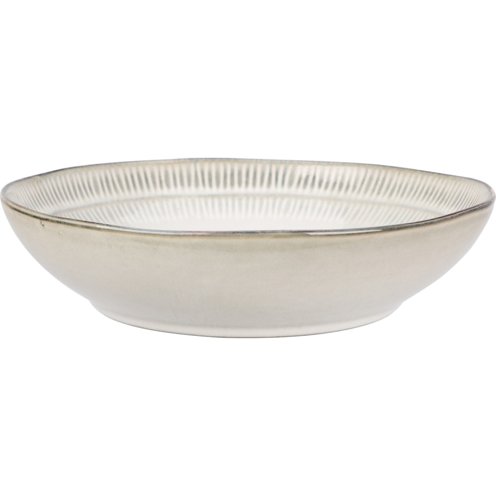 SIAKI Talíř hluboký sada 6 ks  20 cm šedá kamenina KO-Q97001510