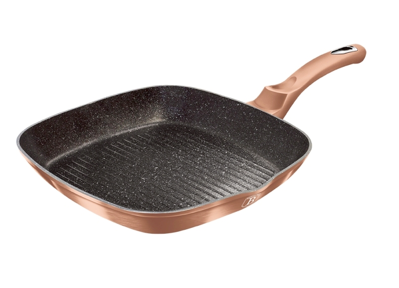 BERLINGERHAUS Pánev grilovací s mramorovým povrchem 28 cm Rosegold Metallic Line BH-1521 - thumb (4)