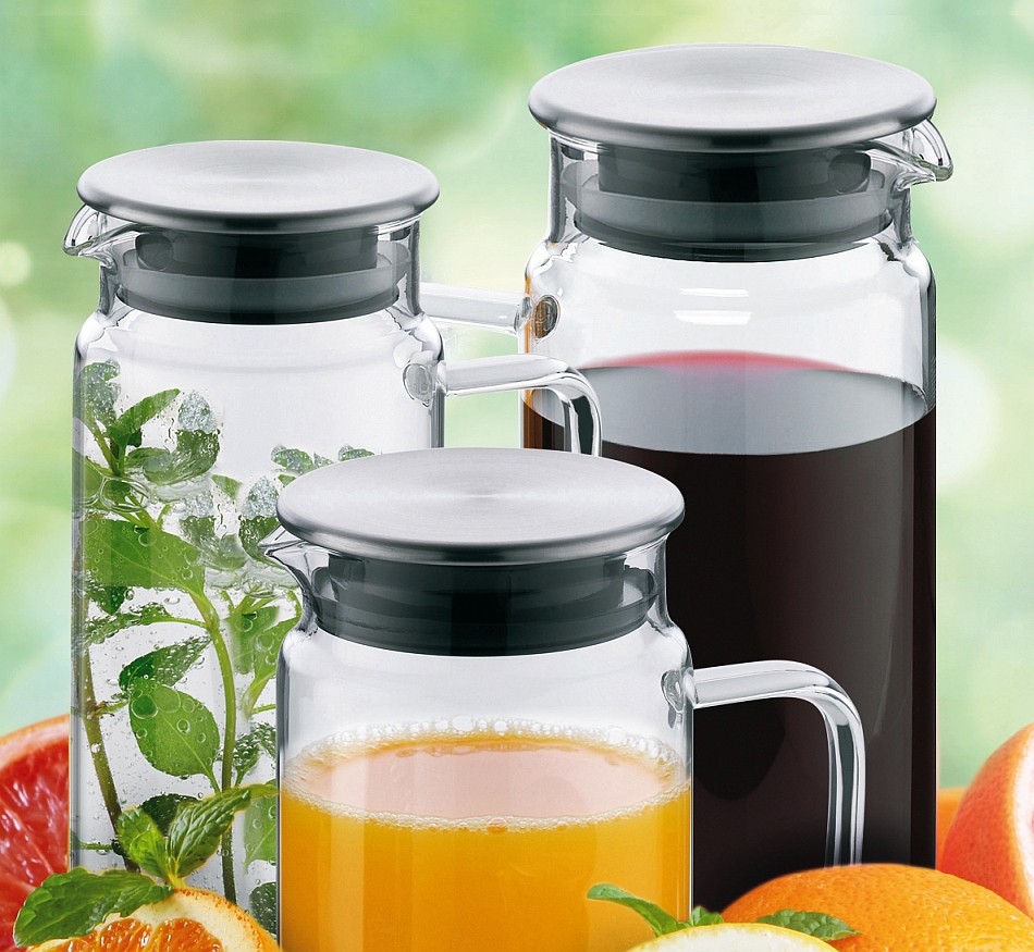 KELA Sklenená kanvica PITCHER džús 1l KL-11397