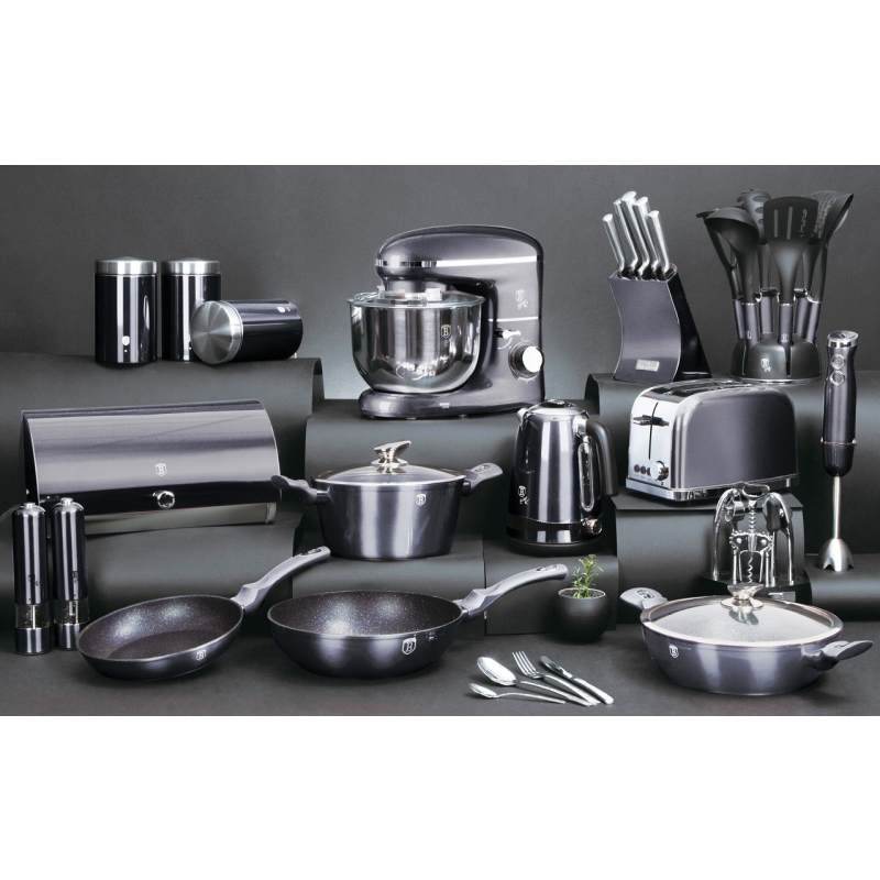 BERLINGERHAUS Elektrický kontaktní gril s nepřilnavým povrchem Carbon PRO Line BH-9340