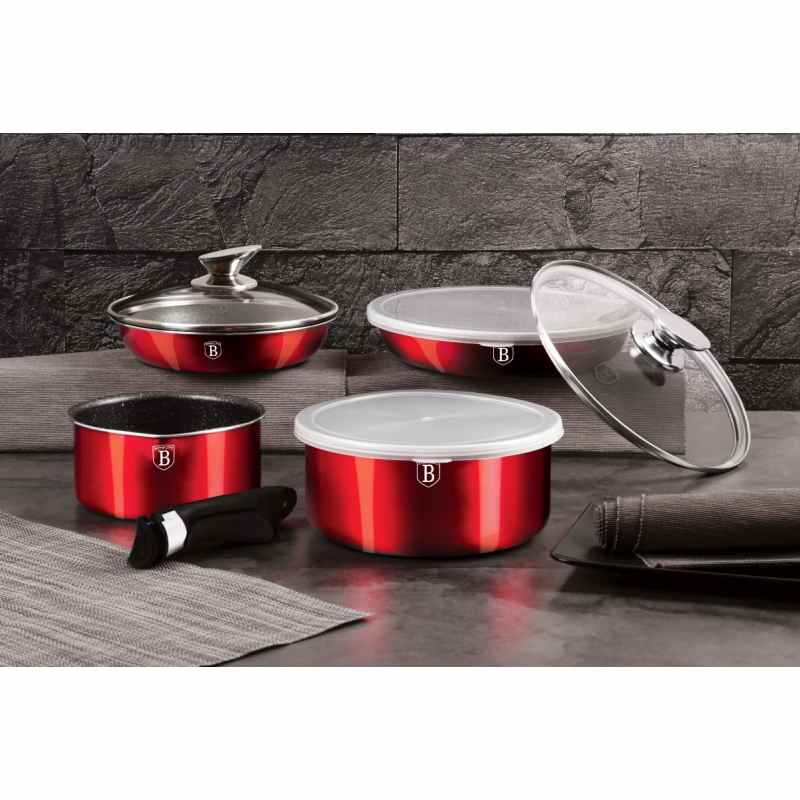 BERLINGERHAUS Sada nádobí s odnímatelnou rukojetí 9 ks Burgundy Metallic Line BH-6145 - thumb (4)