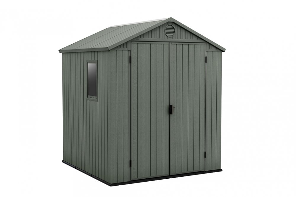 Keter Zahradní domek Keter Darwin 6 x 6 zelený, s podlahou KT-610638