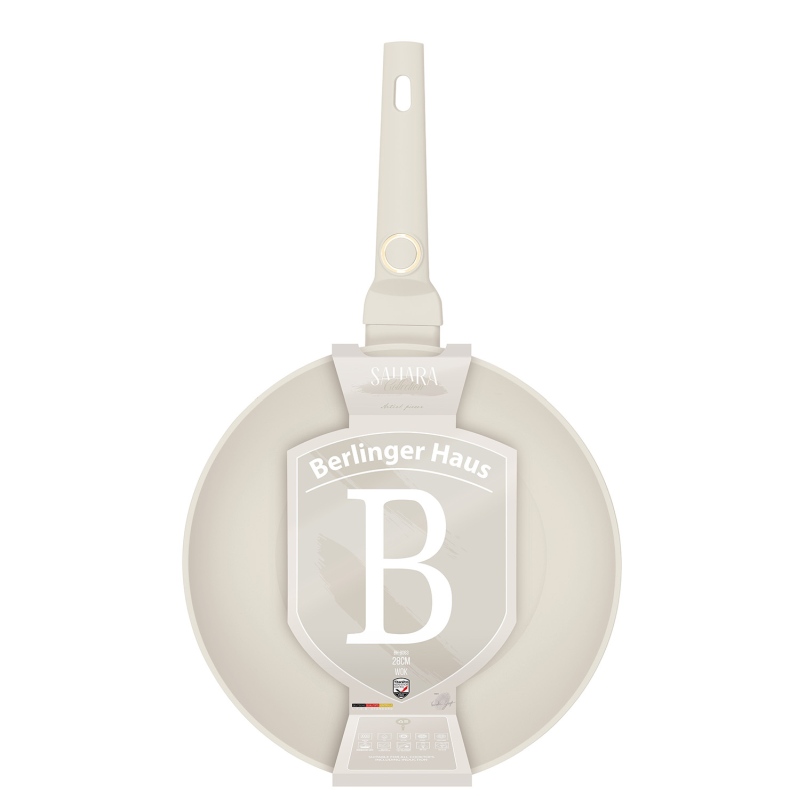 BERLINGERHAUS Pánev WOK s titanovým povrchem 28 cm Sahara Collection BH-8063