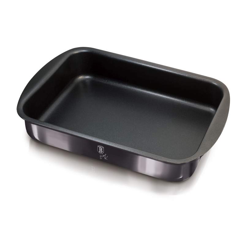 BERLINGERHAUS Plech na pečení s titanovým povrchem Carbon pro Collection 35x27x6,5 cm BH-7869