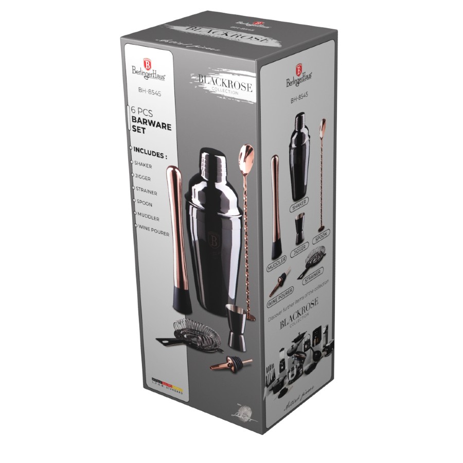BERLINGERHAUS Barmanská sada 6 ks Black Rose Collection BH-8545