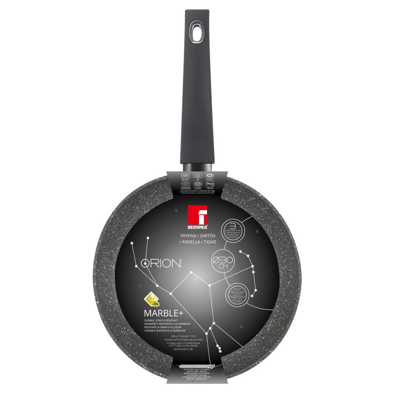 Bergner Pánev s mramorovým povrchem 30 cm BG-8512-MBG
