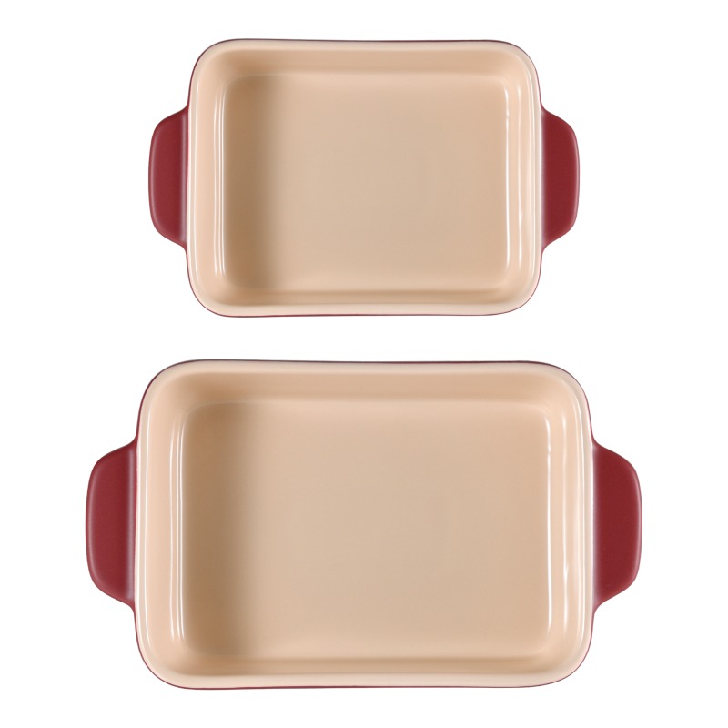 BERGNER Zapékací miska kamenina MAROON sada 2 ks červená burgundy BG-13434-RD - thumb (3)