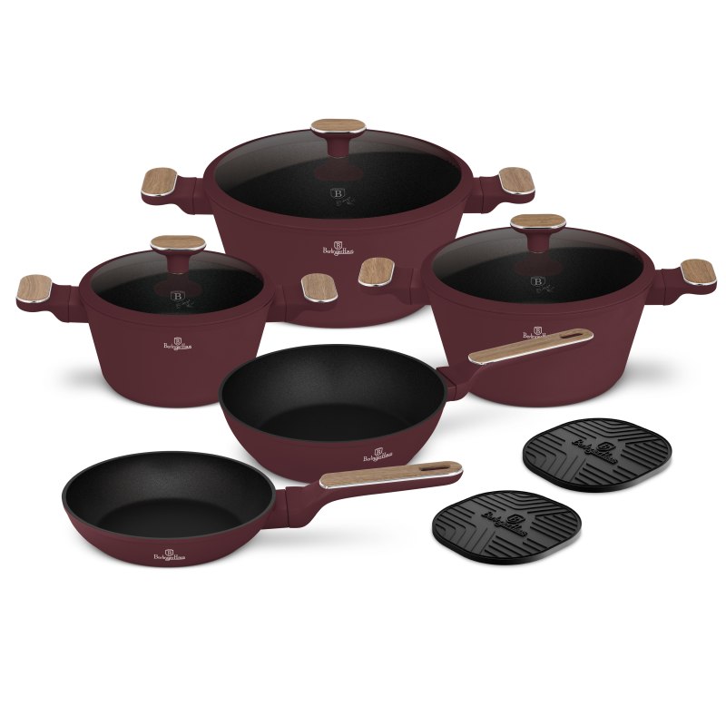 BERLINGERHAUS Sada nádobí s titanovým povrchem 10 ks Leonardo Nordic Collection BH-8305