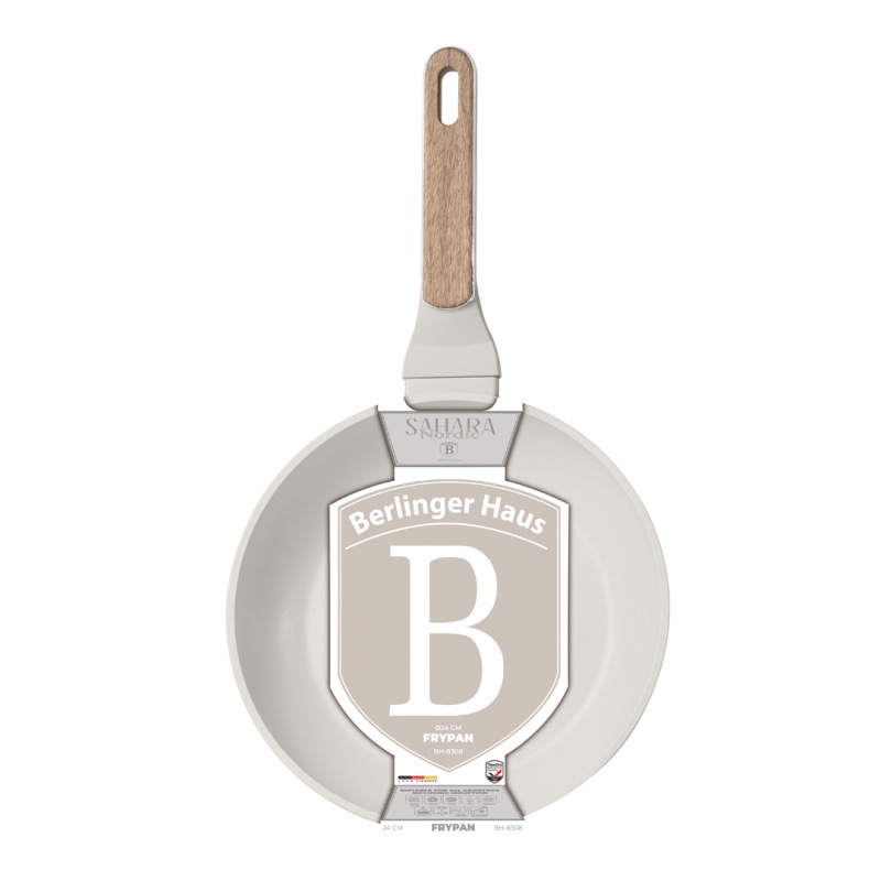 BERLINGERHAUS Pánev s titanovým povrchem 24 cm Sahara Nordic Collection BH-8308