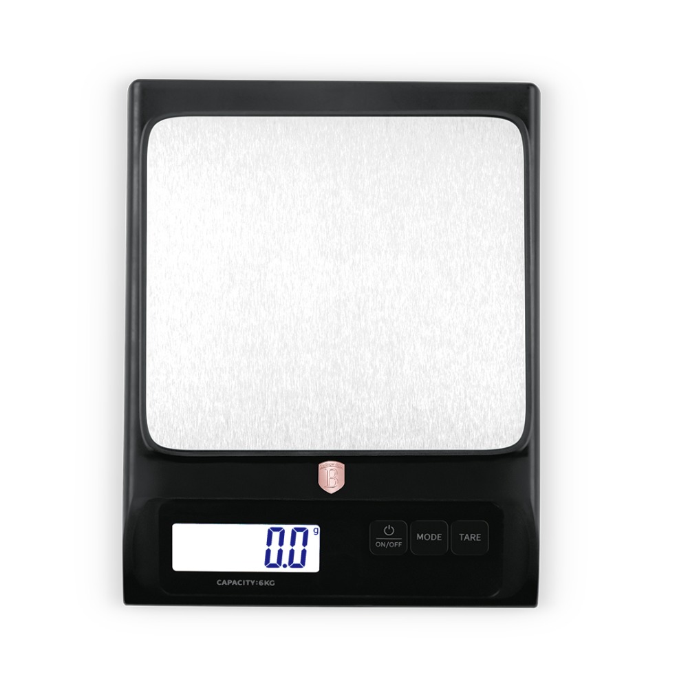 BERLINGERHAUS Kuchyňská váha digitální 6 kg Black Rose Collection BH-9913