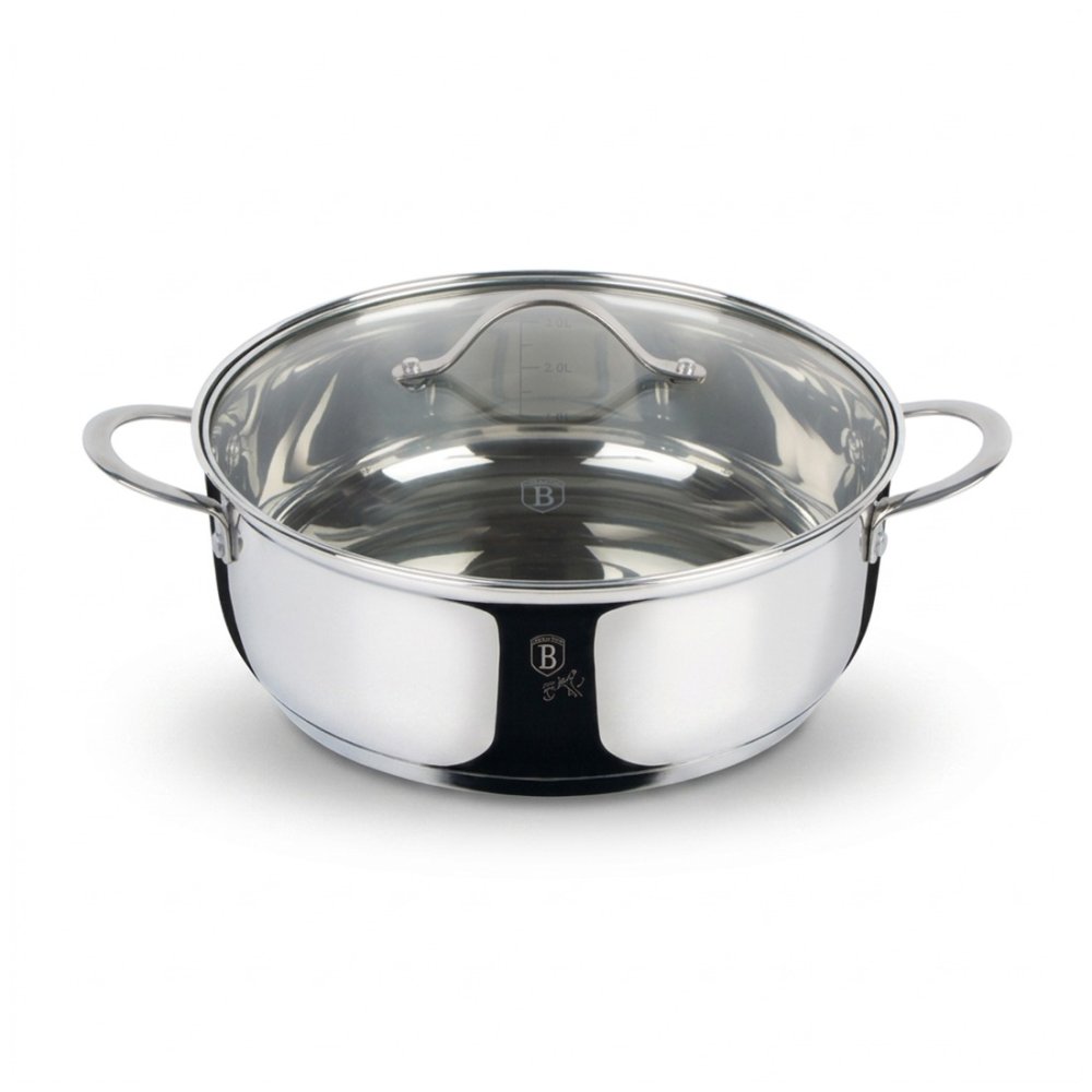 BERLINGERHAUS Kastrol s poklicí 24 cm nerez Silver Jewellery BH-6589