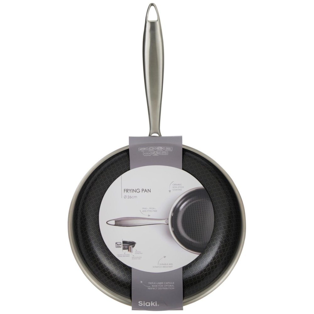 SIAKI HUISHOUD Pánev nerezová s nepřilnavým povrchem 26 cm KO-C85000550
