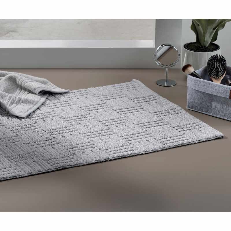 KELA Koupelnová předložka Leana 100x60 cm bavlněná žula KL-23517