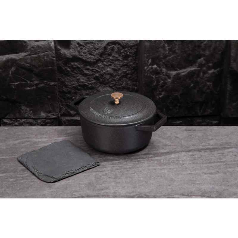 BERLINGERHAUS Pekáč litinový s poklicí 12 cm Black Rose Collection BH-6490 - thumb (6)