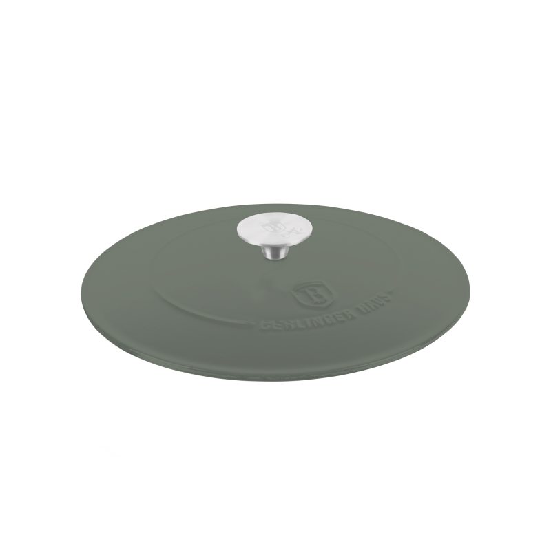 BERLINGERHAUS Pánev hluboká se smaltovaným povrchem a poklicí 26 cm litinová Matte Green Collection BH-6262
