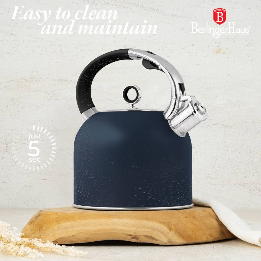 BERLINGERHAUS Konvice pískací se skleněným víkem 3 L Deep Sea Collection BH-8918
