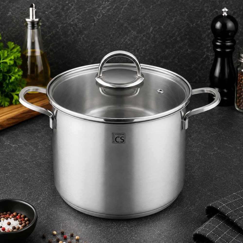 CS KOCHSYSTEME Hrnec s poklicí nerez  24 cm TRIER CS-075163