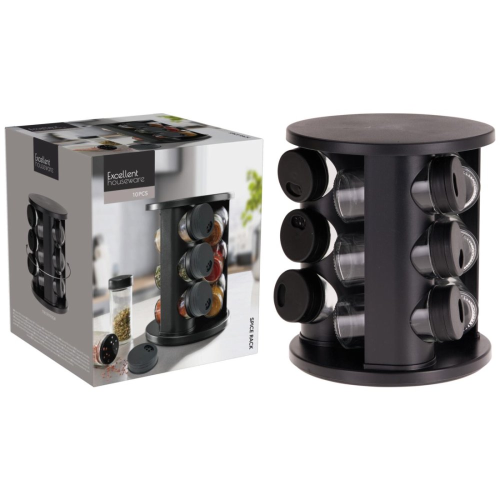 EXCELLENT HOUSEWARE Kořenky sada 10 ks ve stojanu KO-C85000530