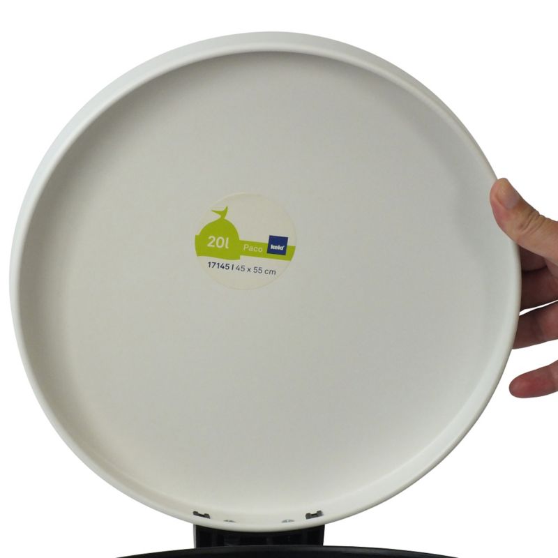 KELA Kôš odpadkový 12 l CORNELL, biela KL-10929