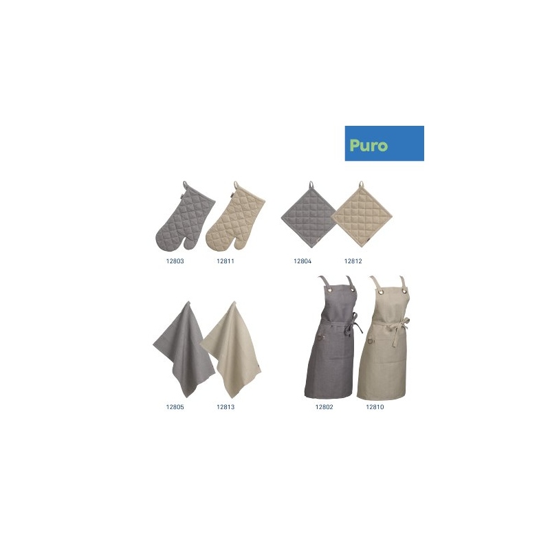 KELA Utierka Puro 55% bavlna/45% ľan šedá 70,0x50,0cm KL-12805