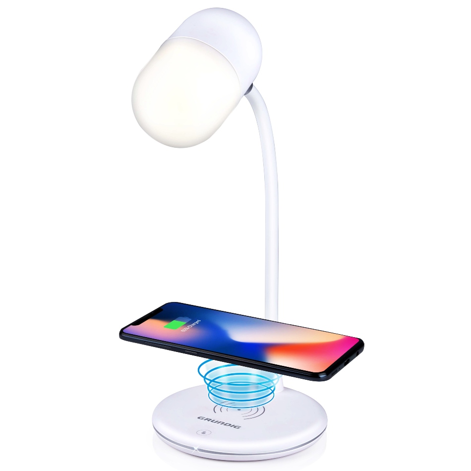 GRUNDIG Stolní lampa LED s bezdrátovou nabíječkou na mobil 3v1 ED-247254