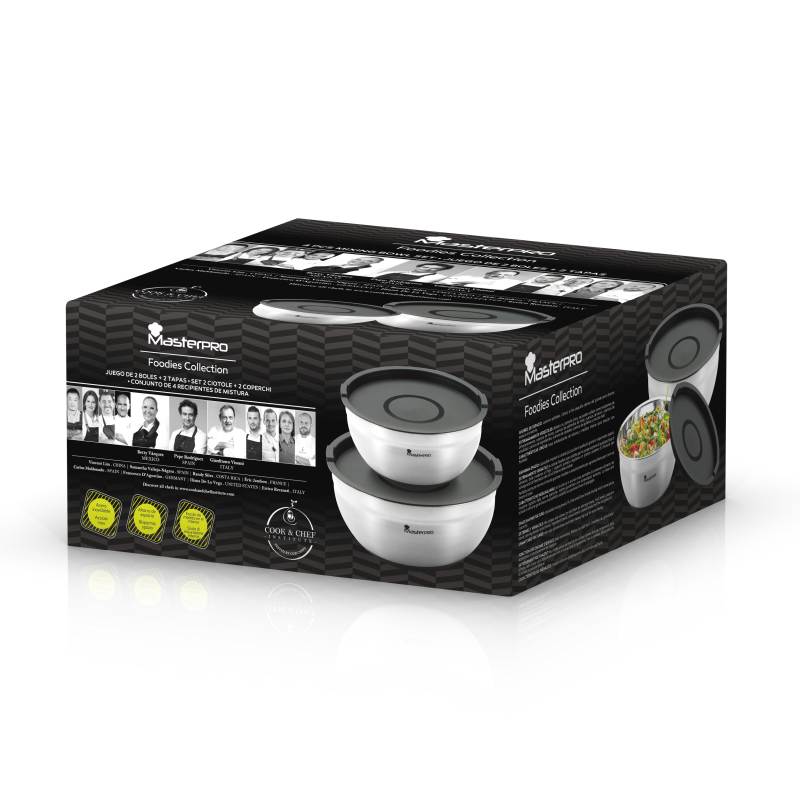 MASTERPRO Sada misek s víkem FOODIES 2 ks nerez BGMP-1553 - thumb (3)