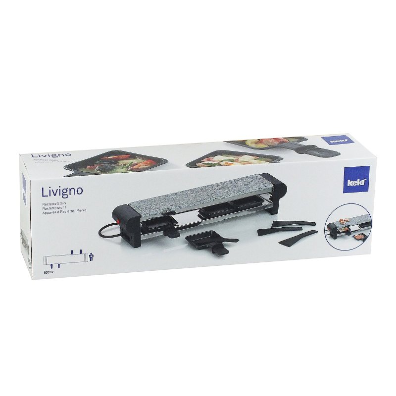 KELA Kamenný gril LIVIGNO, 1řada čtyř misek   50x10,5x10cm KL-66661