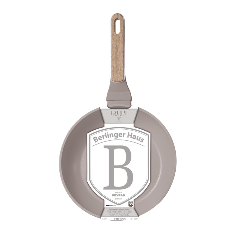 BERLINGERHAUS Pánev s titanovým povrchem 24 cm Taupe Nordic Collection BH-8327