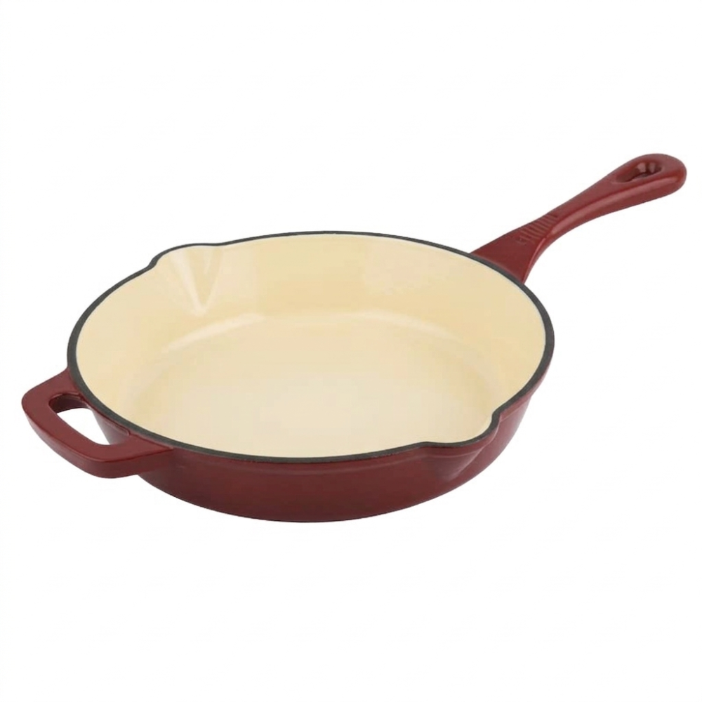 CS KOCHSYSTEME Pánev litinová se smaltovaným povrchem ALPEN 26 cm červená CS-078041
