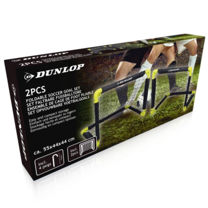 DUNLOP Fotbalová branka se sítí skládací sada 2 ks 55cm ED-213358