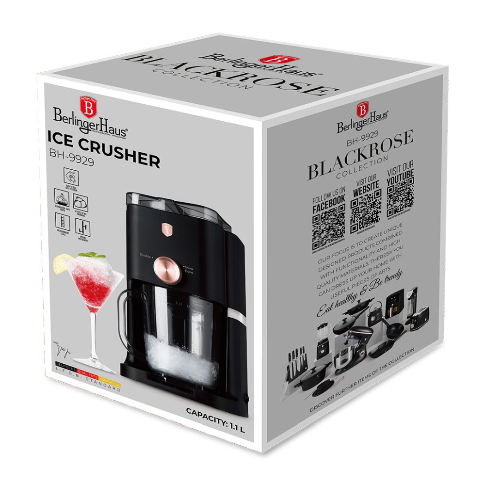 BERLINGERHAUS Výrobník ledové tříště a slushie Black Rose Collection BH-9929