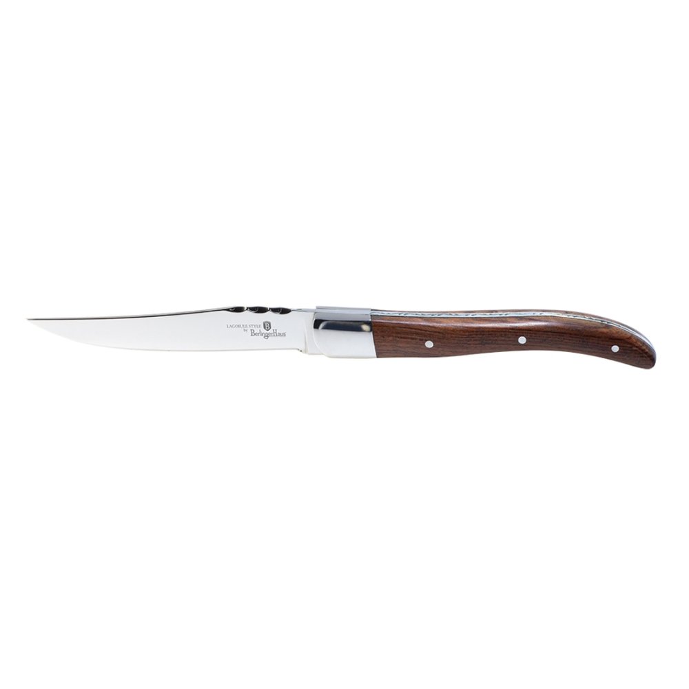 BERLINGERHAUS Sada steakových nožů 6 ks hnědá rukojeť Laguiole Collection BH-2439