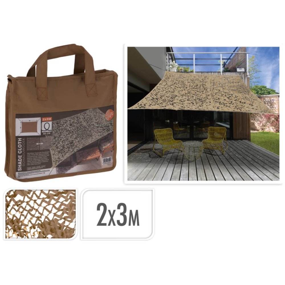 ULTRA CLEAN Stínící plachta kamufláž 2 x 3 m béžová KO-C46400800