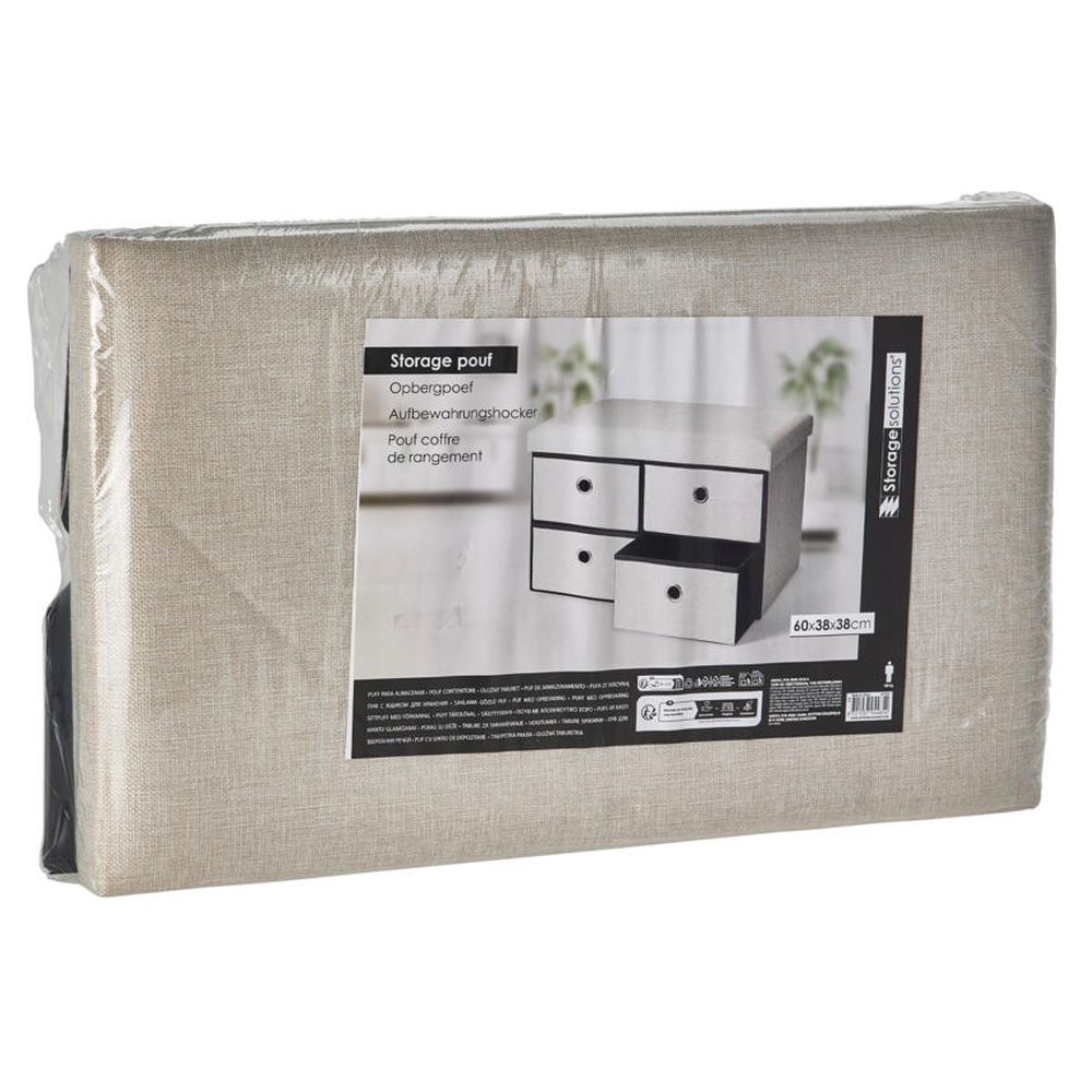 STORAGE SOLUTIONS Taburet s úložným prostorem 60 × 38 × 38 cm KO-526000240