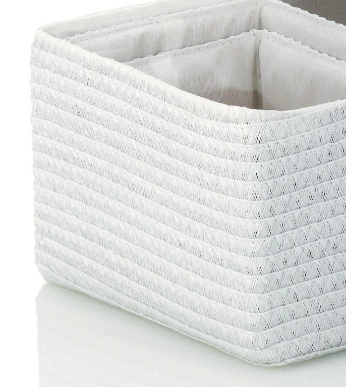 KELA Sada košov RIMOSSA 5ks, plast biela KL-21781