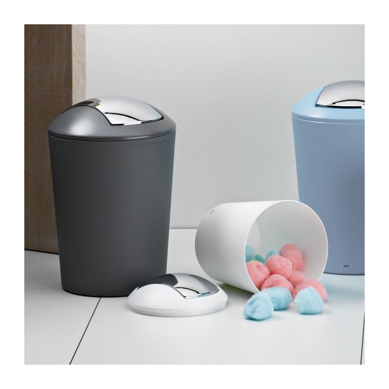 KELA Odpadkový kôš MARTA 5L plast, biely KL-22301