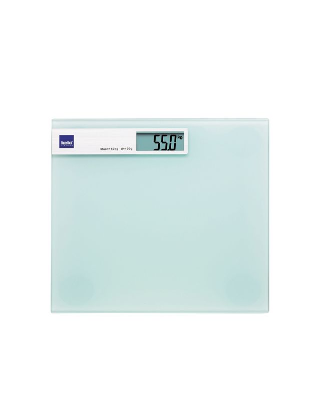 KELA Osobná váha digitálna LINDA, sklenená biela do 150kg KL-21299