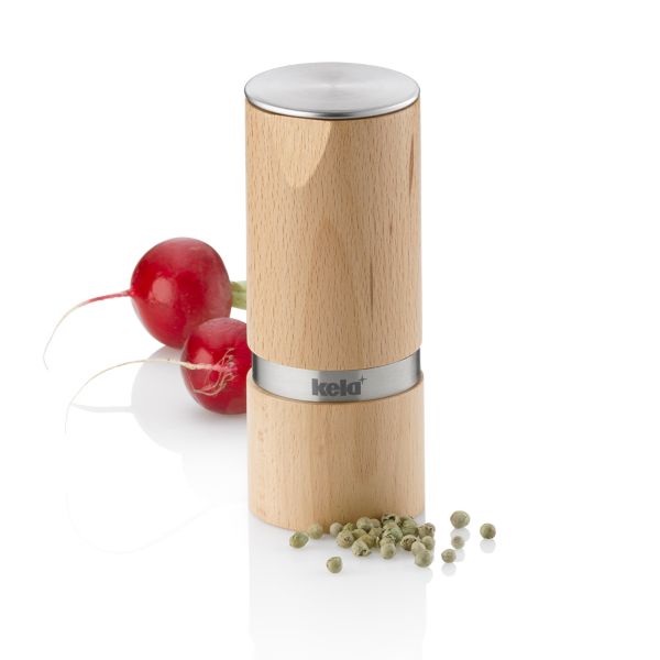 KELA Mlynček na korenie a soľ KAURI Buk 13 cm KL-12190