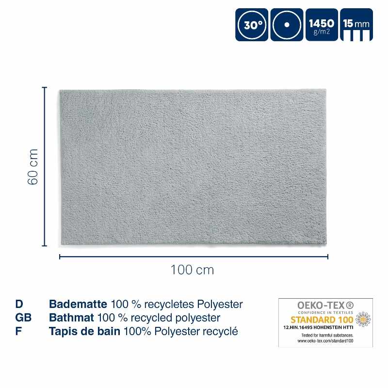 KELA Koupelnová předložka Maja 100x60 cm polyester KL-23544